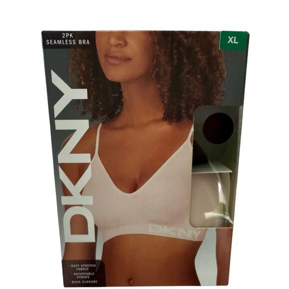 DKNY Women’s 2pk bra set. NWT Pink and Black. - Picture 7 of 8
